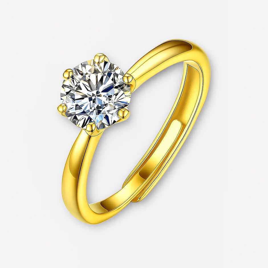 Moissanite Stud Rings