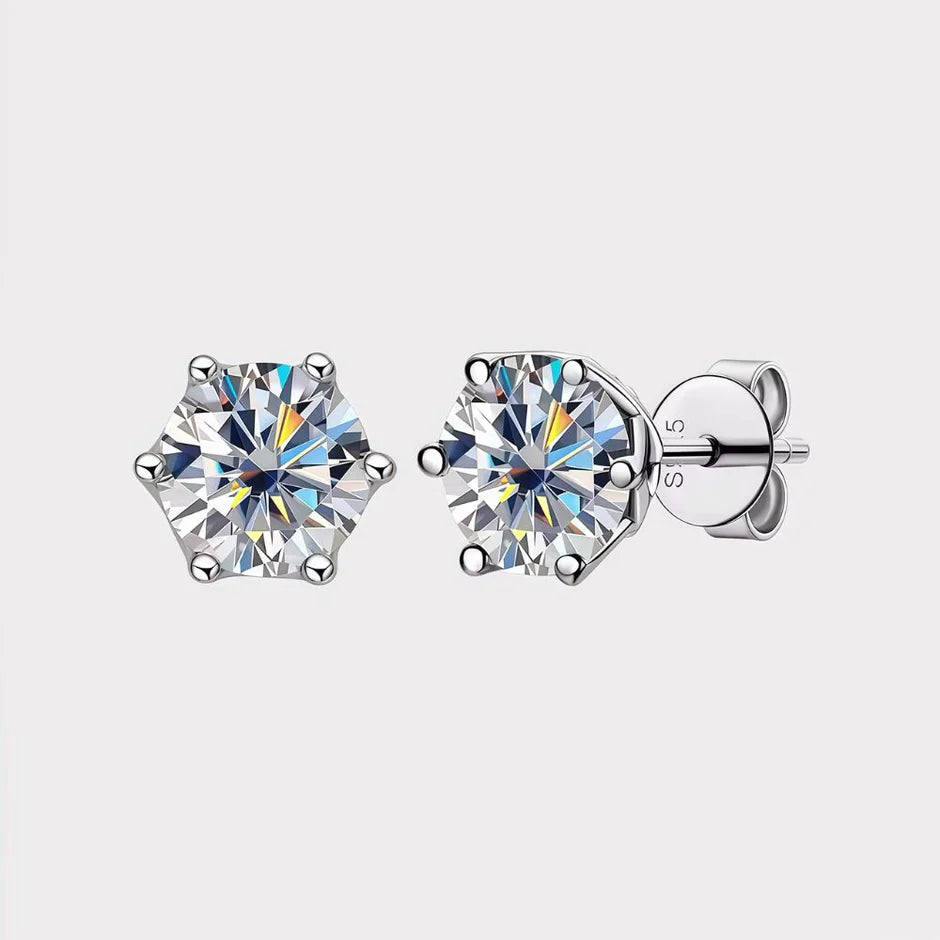 Moissanite Stud Earrings