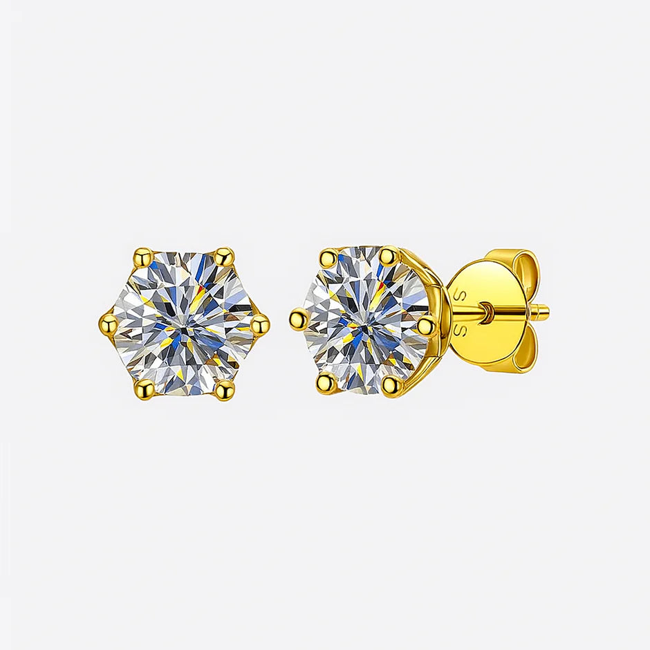 Moissanite Stud Earrings